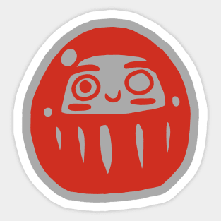 Minimalist Daruma Sticker